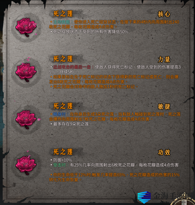 《暖雪》死之莲圣物作用效果介绍